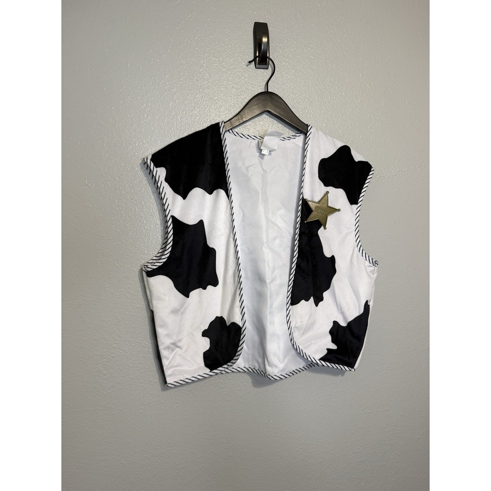 Sheriff Woody Cowboy Halloween Costume Vest With Badge Toy Story Character